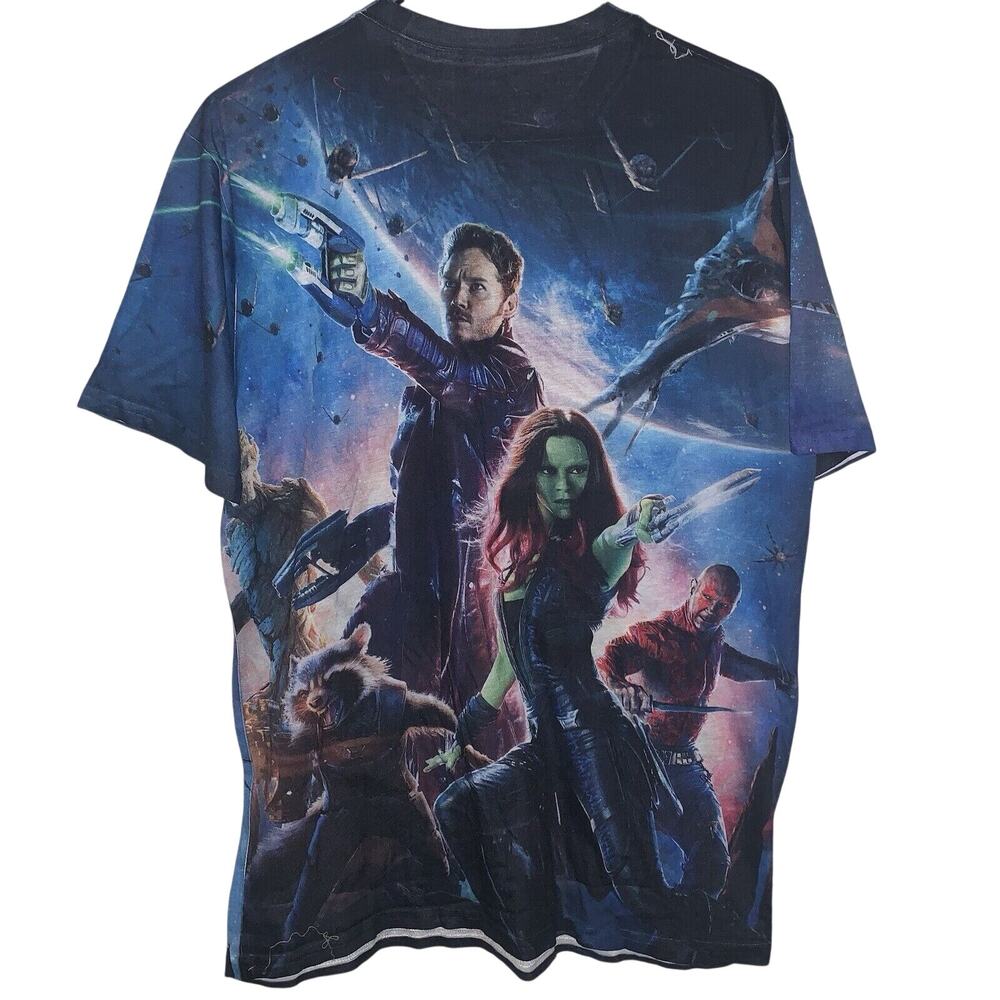 Marvel Guardians of the Galaxy AOP Double Sided Graphic Print Polyester Shirt M
